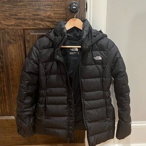 The North Face Black Hooded Puffer Jacket